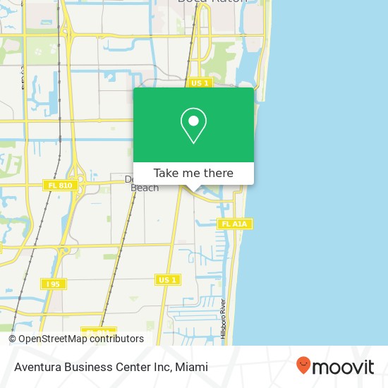 Mapa de Aventura Business Center Inc