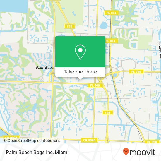 Mapa de Palm Beach Bags Inc