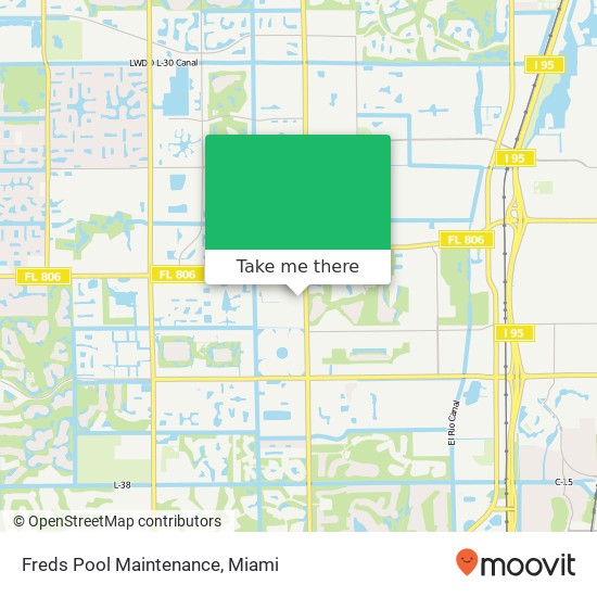 Mapa de Freds Pool Maintenance