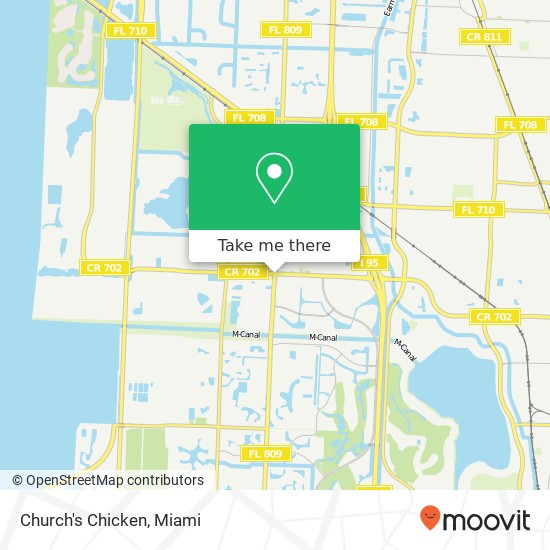 Mapa de Church's Chicken
