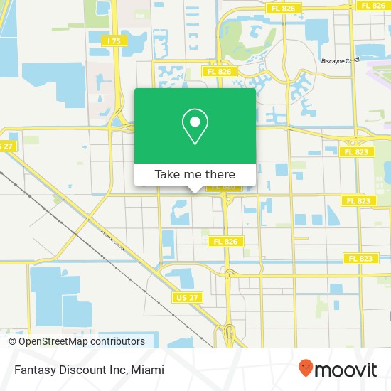 Fantasy Discount Inc map