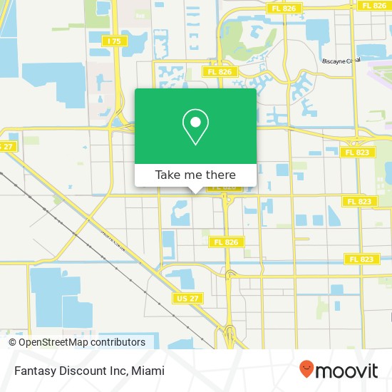 Mapa de Fantasy Discount Inc