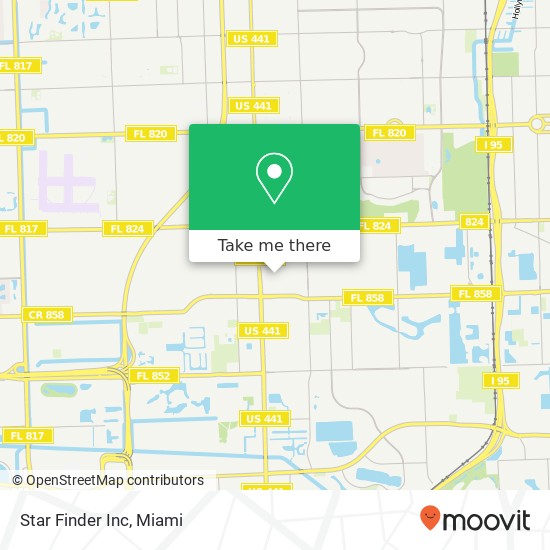 Star Finder Inc map