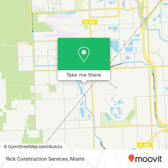 Rick Construction Services map