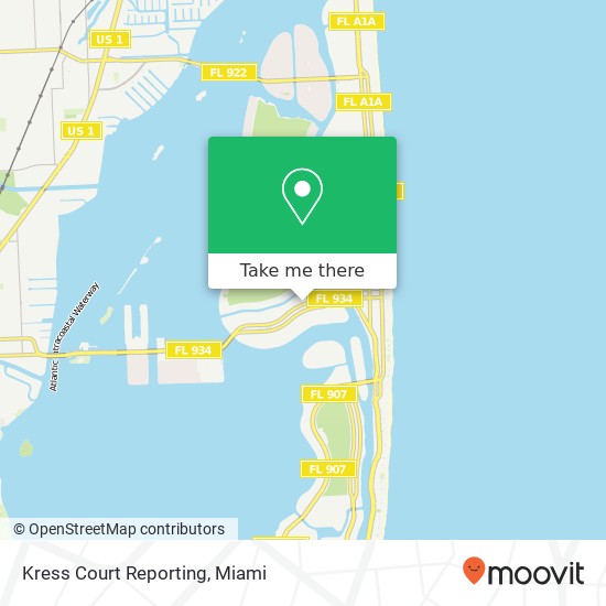 Kress Court Reporting map