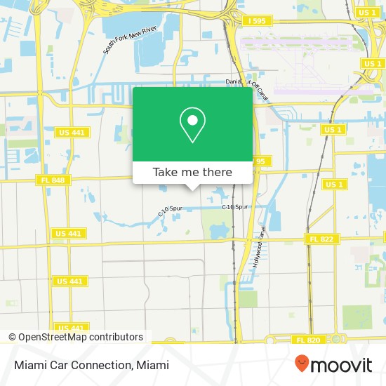 Mapa de Miami Car Connection
