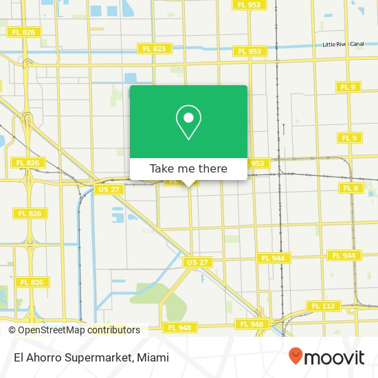 El Ahorro Supermarket map