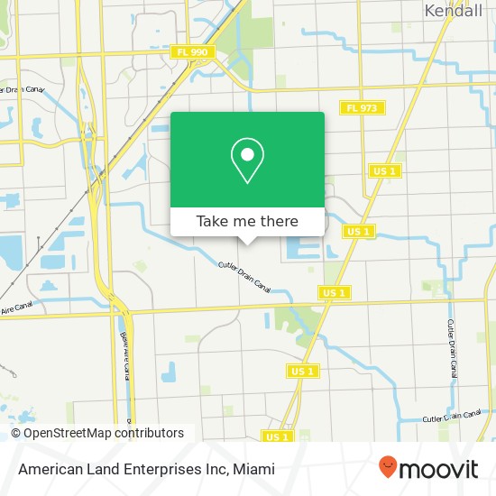 Mapa de American Land Enterprises Inc