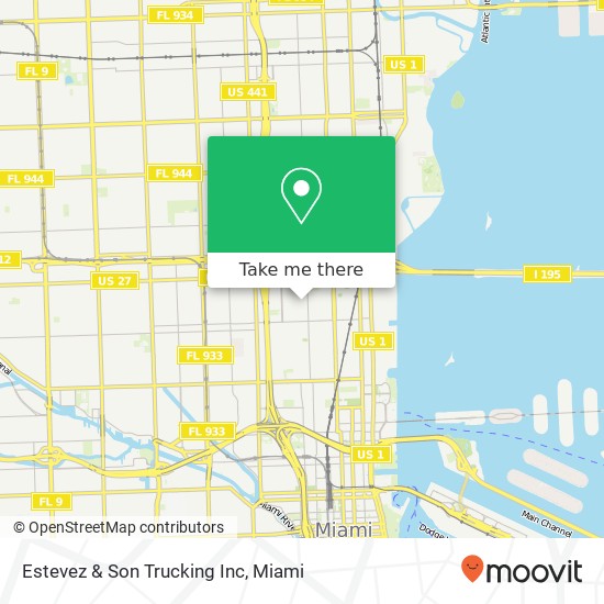 Estevez & Son Trucking Inc map