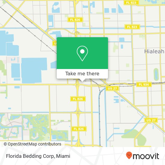 Florida Bedding Corp map