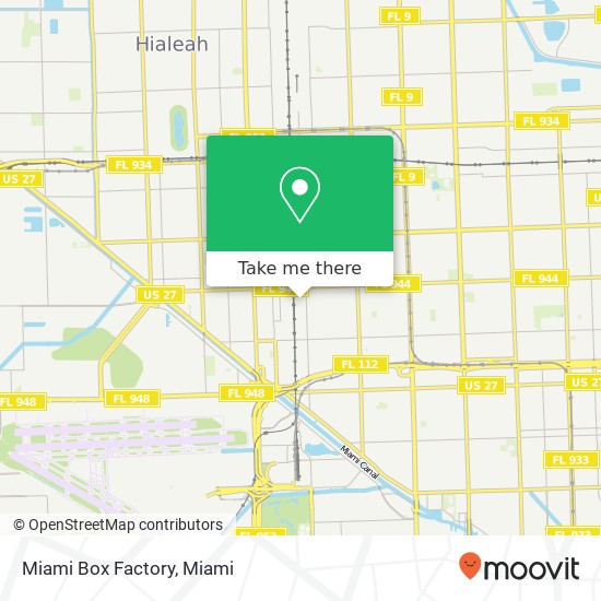 Miami Box Factory map