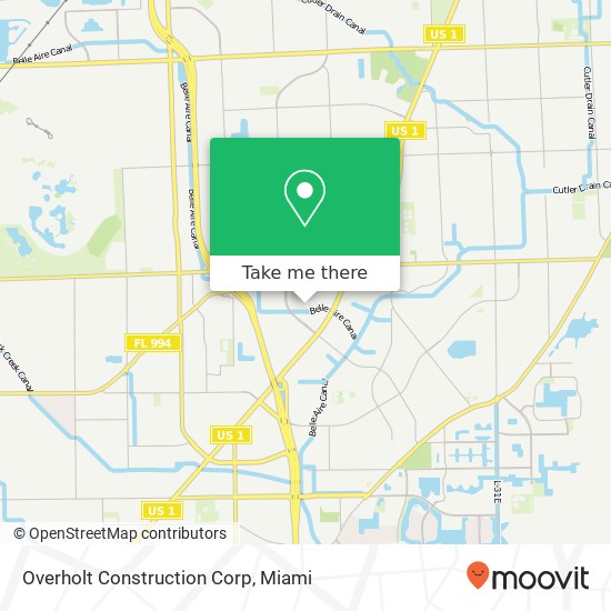 Mapa de Overholt Construction Corp