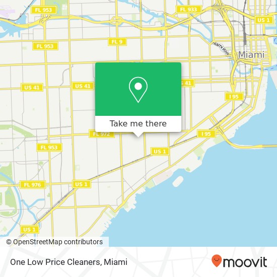 One Low Price Cleaners map