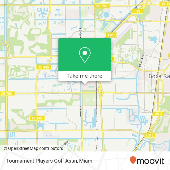 Tournament Players Golf Assn map