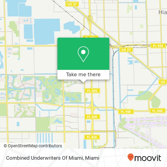 Combined Underwriters Of Miami map