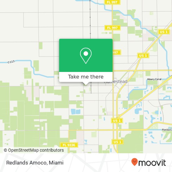 Redlands Amoco map