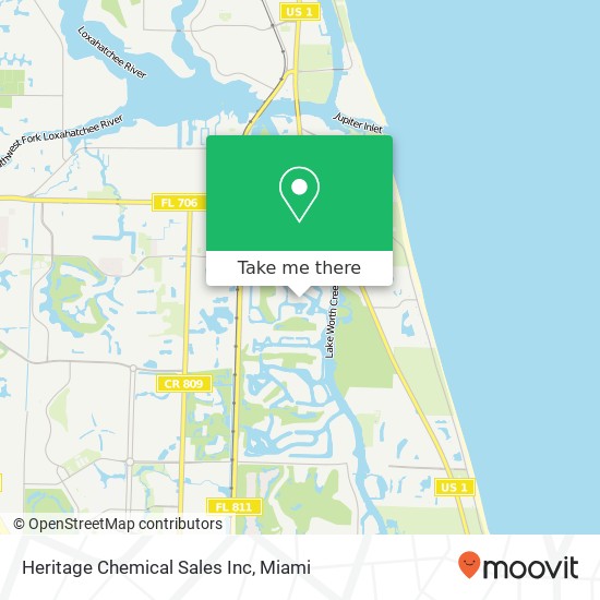 Heritage Chemical Sales Inc map