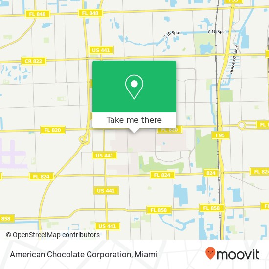 American Chocolate Corporation map