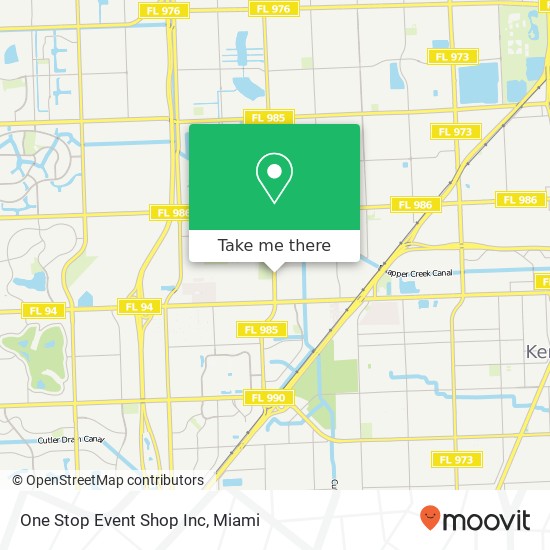 One Stop Event Shop Inc map