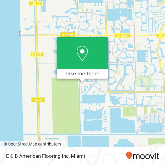 Mapa de E & B American Flooring Inc