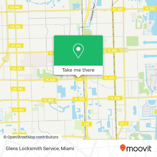 Glens Locksmith Service map