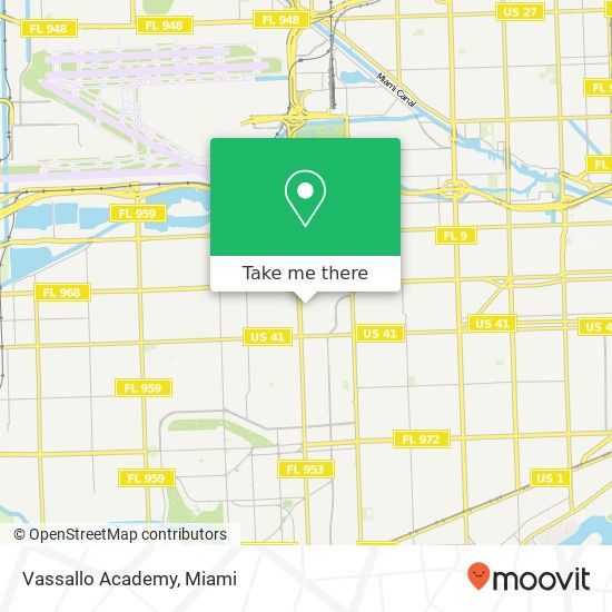 Vassallo Academy map