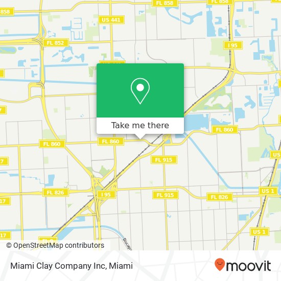 Mapa de Miami Clay Company Inc
