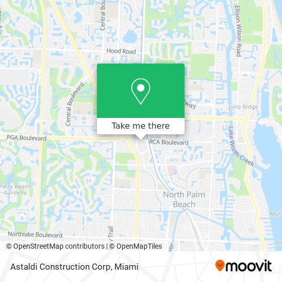 Astaldi Construction Corp map
