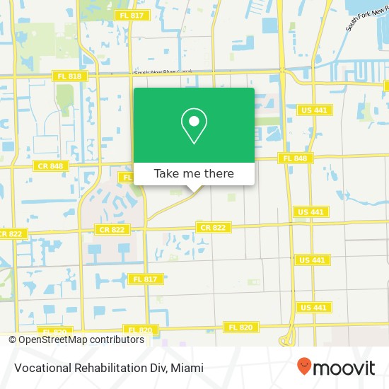 Vocational Rehabilitation Div map