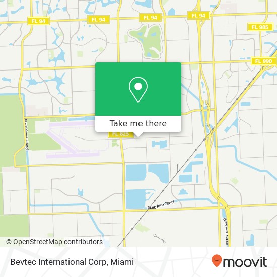 Bevtec International Corp map