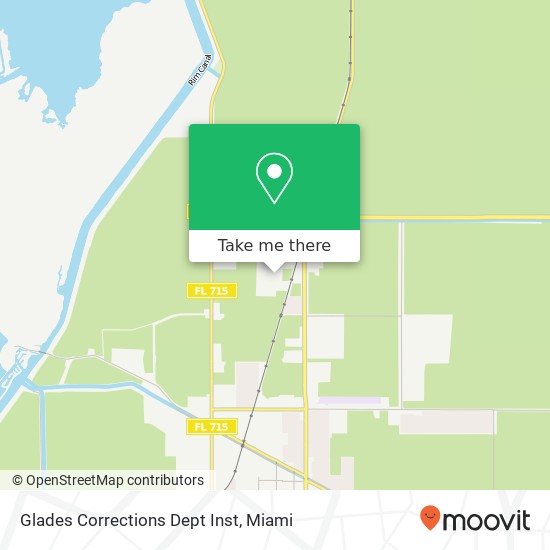 Mapa de Glades Corrections Dept Inst