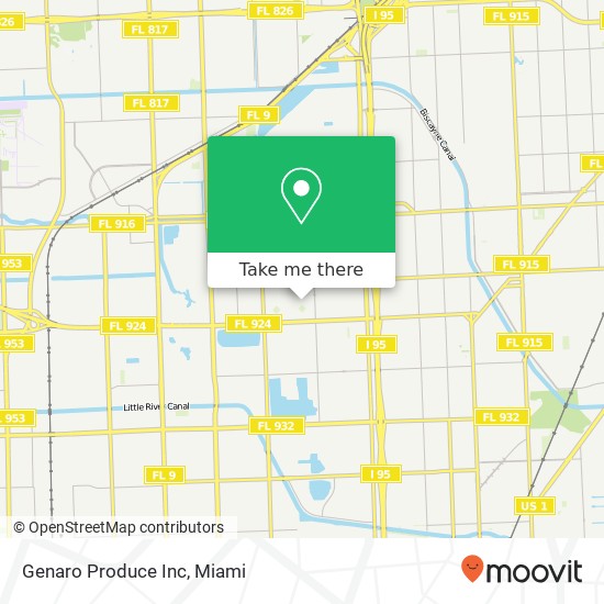 Genaro Produce Inc map