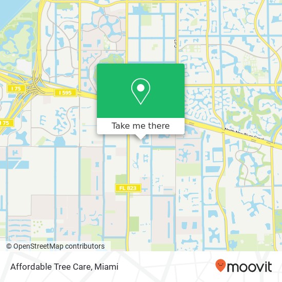 Mapa de Affordable Tree Care