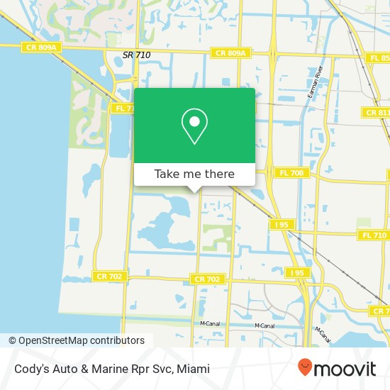 Mapa de Cody's Auto & Marine Rpr Svc