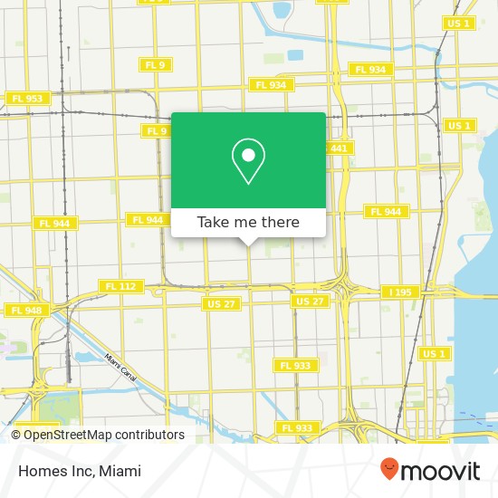 Homes Inc map