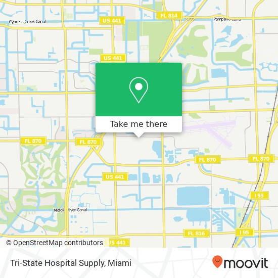 Tri-State Hospital Supply map