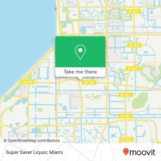 Mapa de Super Saver Liquor