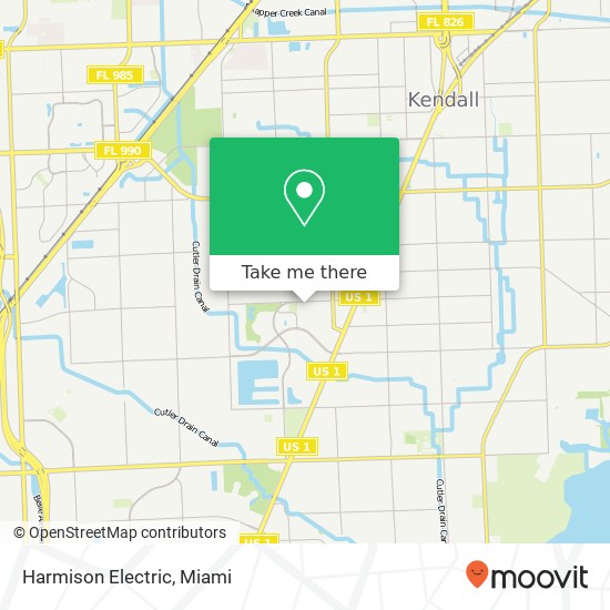 Mapa de Harmison Electric