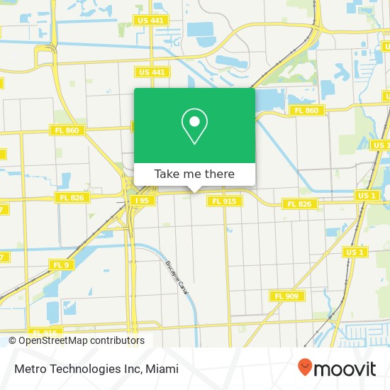 Mapa de Metro Technologies Inc
