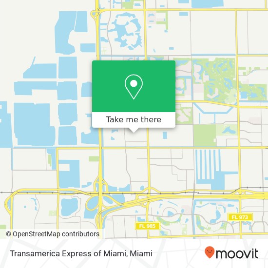 Mapa de Transamerica Express of Miami