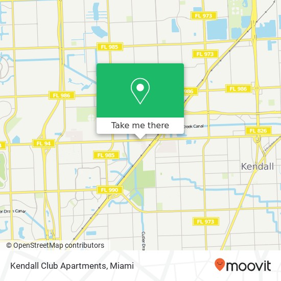 Kendall Club Apartments map