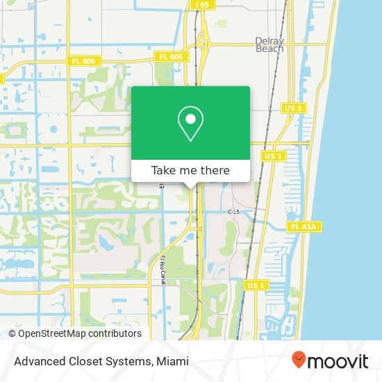 Mapa de Advanced Closet Systems