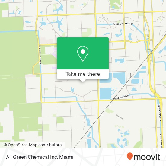 All Green Chemical Inc map