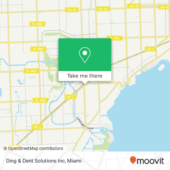 Mapa de Ding & Dent Solutions Inc