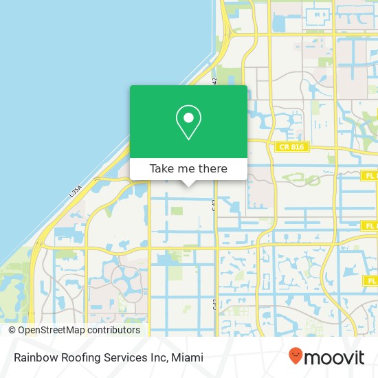 Rainbow Roofing Services Inc map