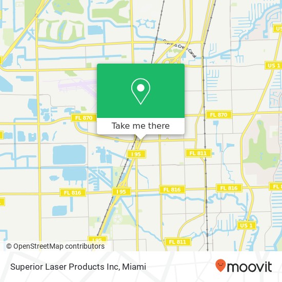 Superior Laser Products Inc map