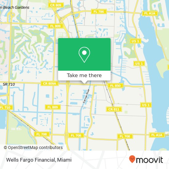 Mapa de Wells Fargo Financial