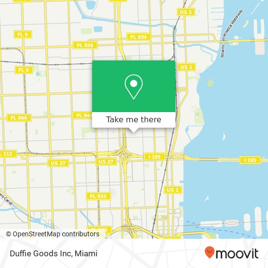 Duffie Goods Inc map