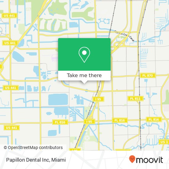 Mapa de Papillon Dental Inc