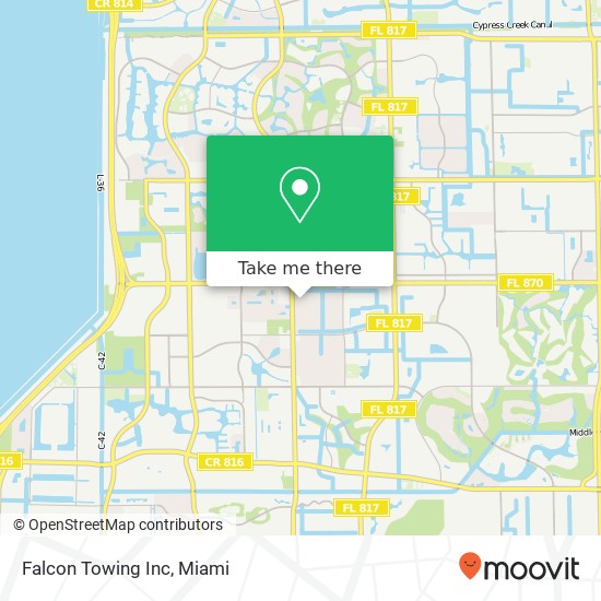 Falcon Towing Inc map